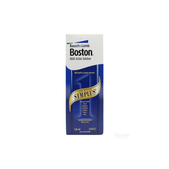 BAUSCH & LOMB BOSTON SIMPLUS - ΥΓΡΟ ΗΜΙΣΚΛΗΡΩΝ ΦΑΚΩΝ ΕΠΑΦΗΣ 120ML